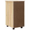 vidaXL Rolling Cabinet met Laden MOSS Heldere Vernis 34 x 39 x 65,5 cm