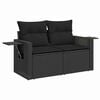vidaXL Tuin Sofa Set 13 pcs Zwart poly rattan
