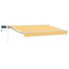 vidaXL Handmatige Luifelhouder met LED's Zand 3,5 x 2,5 m