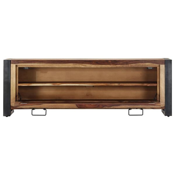 vidaXL Schoenenkast 120x35x40 cm massief acaciahout