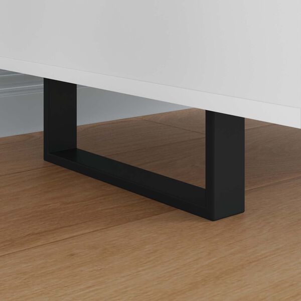 vidaXL Meubelpoten 2 pcs Zwart 28,1 x 4 x 10 mm IJzer