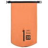 vidaXL Drybag met rits 20 L PVC oranje