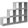 vidaXL Kamerscherm / boekenkast 137,5x29x103,5 cm hout grijs sonoma