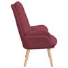 vidaXL Fauteuil Wijnrood 69 x 74 x 93 cm Sherpa Stof