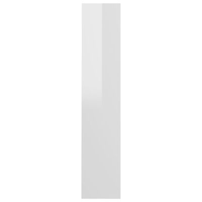vidaXL Wandschoenenkast 60x18x90 cm spaanplaat hoogglans wit