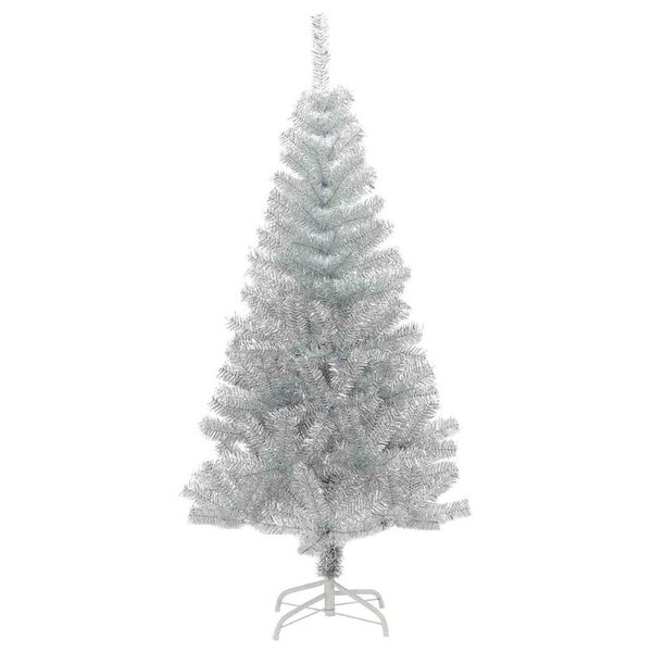 vidaXL Kerstboom met 150 LED met standaard Zilver 150 cm PET