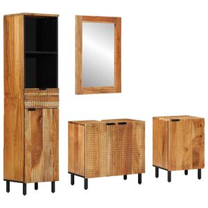 vidaXL Badkamerkastenset 4 st Naturel 38 x 33 x 160 cm
