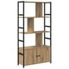 vidaXL Boekenkast 80 x 30 x 155,5 cm Bewerkt hout Artisan Eiken