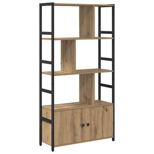 vidaXL Boekenkast 80 x 30 x 155,5 cm Bewerkt hout Artisan Eiken