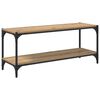 vidaXL TV-kast 2-laags 100x33x41cm Gemonteerd hout en ijzer