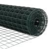 vidaXL Hek met Paal Groen 1,2 x 25 m Staal en PVC