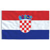 vidaXL Vlag Kroati&euml; 90x150 cm