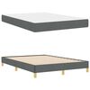 vidaXL Boxspringbed met matras Donkergrijs 140 x 200 cm Stof