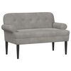 vidaXL Loungebank met knopencomfort Lichtgrijs 120 x 66 x 78 cm