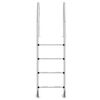 vidaXL Zwembadladder 54x38x184,5 cm 304 roestvrij staal