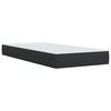 vidaXL Boxspring met matras kunstleer zwart 100x200 cm