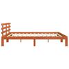 vidaXL Bedframe Wasbruin 203,5 x 205,5 x 69,5 cm Massief Hout Frissen