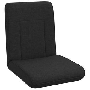 vidaXL Verstelbare vlo stoelen Zwart Stof