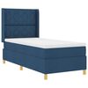 vidaXL Boxspringbed met matras met hoofdeinde Blauw 140 x 200 cm Stof