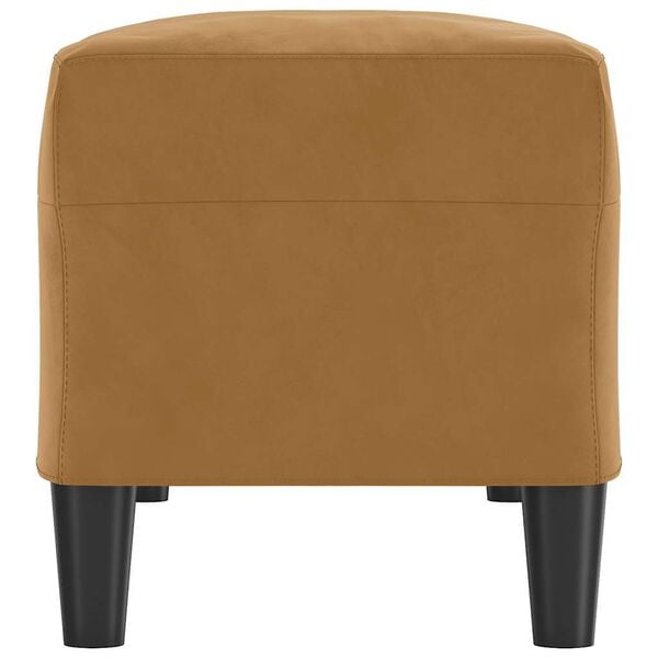 vidaXL Bankje 100x35x41 cm fluweel bruin