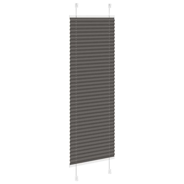 vidaXL Pliss&eacute; rolgordijn 50x100 cm stofbreedte 49,4 cm polyester zwart