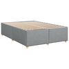 vidaXL Boxspring met matras stof lichtgrijs 160x200 cm
