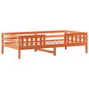 vidaXL Bedframe zonder matras massief grenenhout wasbruin 90x190 cm