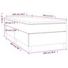 vidaXL Boxspring met matras kunstleer zwart 100x200 cm