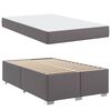 vidaXL Bedframe met matras Grijs 120 x 200 cm Stof
