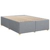 vidaXL Boxspring met matras stof lichtgrijs 160x200 cm
