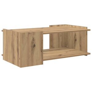 vidaXL Salontafel Artisanaal eiken 90 x 50 x 33 cm Bewerkt hout