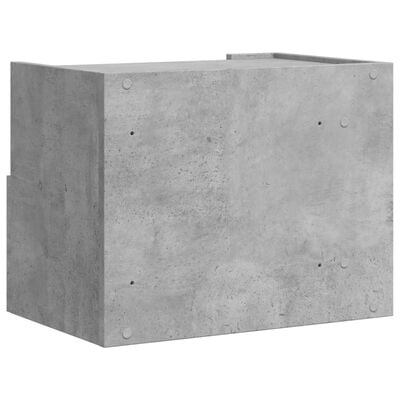 vidaXL Nachtkastjes 2 st wandgemonteerd 45x30x35 cm betongrijs