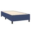 vidaXL Boxspring met matras stof blauw 100x200 cm