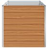 vidaXL Plantenbak verhoogd 160x80x77 cm gegalvaniseerd staal zilver