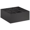 vidaXL Plantenbak Zwart 100 x 100 x 20 cm Koudgewalst staal