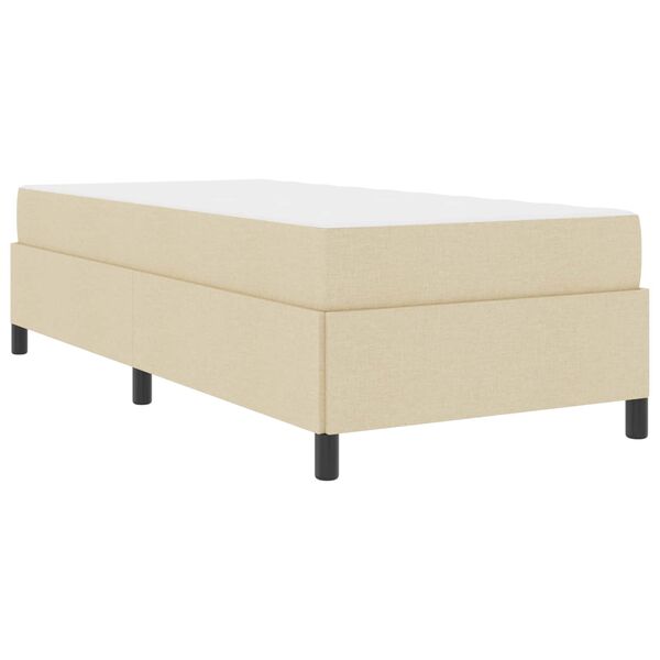 vidaXL Boxspringbed Cr&egrave;me 80 x 200 cm Stof