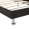 vidaXL Bed met traagschuim matras stof donkergrijs 160x200 cm
