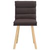 vidaXL Eetkamerstoelen 2 st stof donkerbruin