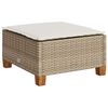 vidaXL 8-delige Loungeset met kussens poly rattan beige