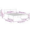 vidaXL Bedframe met hoofdeinde Bruin 150 x 200 cm Massief grenenhout