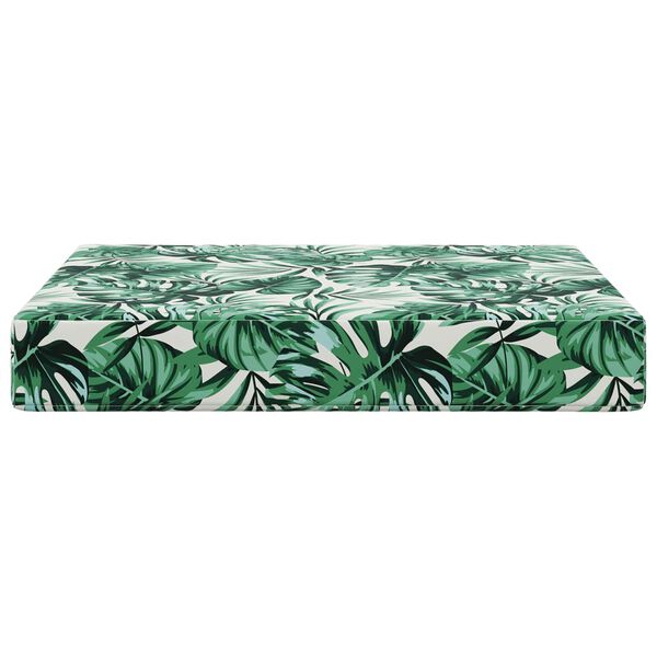 vidaXL Buiten bankkussen Bladpatroon 60 x 60 x 8 cm Polyester