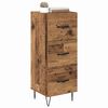 vidaXL Dressoir met lade Oud hout 34 x 34.5 x 90 cm Bewerkt hout
