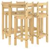 vidaXL 5-delige Barset massief grenenhout