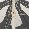 vidaXL Strandparasol 240 cm antracietkleurig