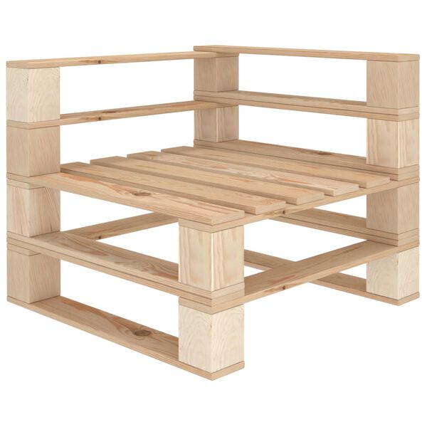 vidaXL 6-delige Loungeset pallet hout