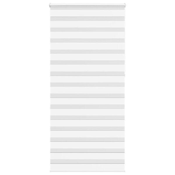 vidaXL Zebra rolgordijn 105x230 cm stofbreedte 100,9cm polyester wit
