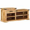 vidaXL Bank Bruin 110 x 35 x 50 cm Ruw Mango