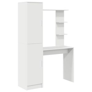 vidaXL Bureau 2 pcs Wit