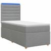 vidaXL Boxspringbed met matras Lichtgrijs 80 x 200 cm Stof