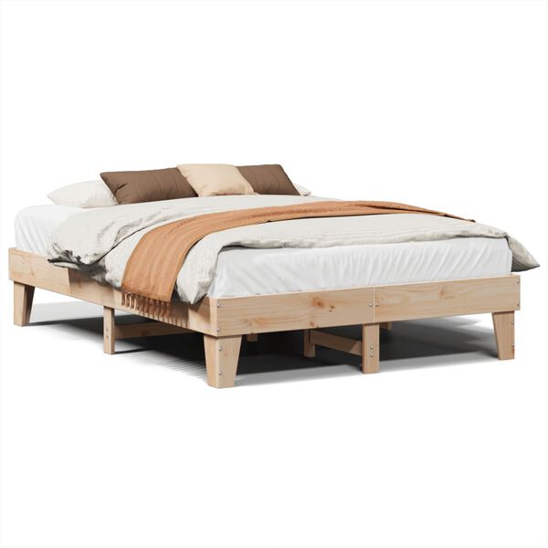 vidaXL Bedframe zonder matras massief grenenhout 160x200 cm